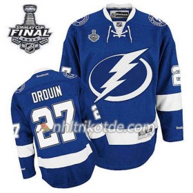 Reebok Tampa Bay Lightning Trikot Jonathan Drouin #27 Heim Blau 2015 Stanley Cup - Herren