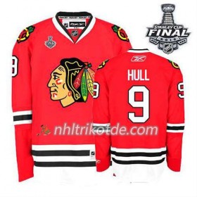 Reebok Chicago Blackhawks Trikot Bobby Hull #9 Heim Rot 2015 Stanley Cup - Dame