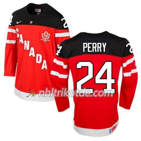 Reebok Canada Team Trikot Corey Perry #24 100th Anniversary Rot - Herren
