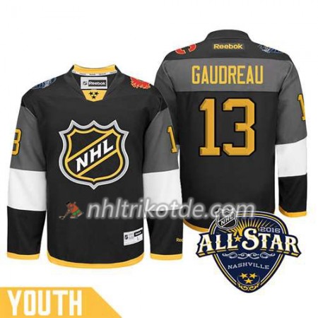 2016 All Star Calgary Flames Trikot Johnny Gaudreau #13 Schwarz - Kinder