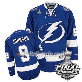 Reebok Tampa Bay Lightning Trikot Tyler Johnson #9 Bleu Heim 2016 Stanley Cup - Herren