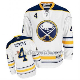 Reebok Buffalo Sabres Trikot Josh Gorges #4 Auswärts Weiß - Herren