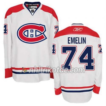 Reebok Montreal Canadiens Trikot Alexei Emelin #74 Auswärts Weiß - Herren