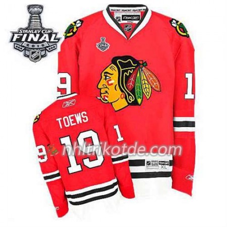 Chicago Blackhawks Trikot Jonathan Toews #19 Heim Rot 2015 Stanley Cup - Kinder