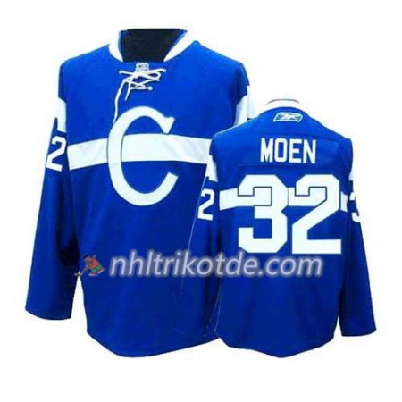 Reebok Montreal Canadiens Trikot Travis Moen #32 Ausweich Bleu - Herren