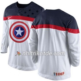 Reebok USA Team Trikot Schwarz Weiß - Herren