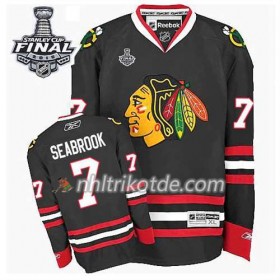 Chicago Blackhawks Trikot Brent Seabrook #7 Ausweich Schwarz 2015 Stanley Cup - Kinder
