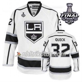 Reebok Los Angeles Kings Trikot Jonathan Quick #32 Auswärts Weiß 2014 Stanley Cup - Herren
