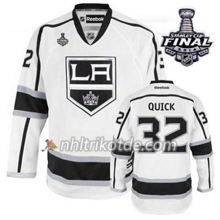 Reebok Los Angeles Kings Trikot Jonathan Quick #32 Auswärts Weiß 2014 Stanley Cup - Herren