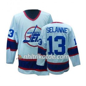 Reebok Winnipeg Jets Trikot Teemu Selanne #13 Weiß - Herren