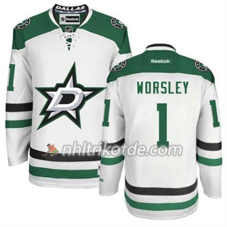 Reebok Dallas Stars Trikot Gump Worsley #1 Auswärts Schwarz - Herren