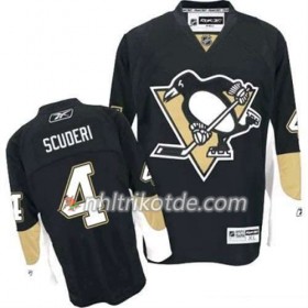Reebok Pittsburgh Penguins Trikot Rob Scuderi 4 Schwarz Heim - Herren