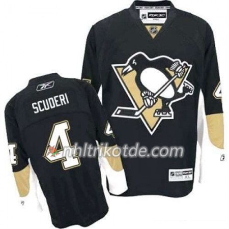 Reebok Pittsburgh Penguins Trikot Rob Scuderi 4 Schwarz Heim - Herren