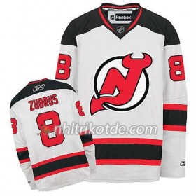 Reebok New Jersey Devils Trikot Dainius Zubrus #8 Auswärts Weiß - Herren