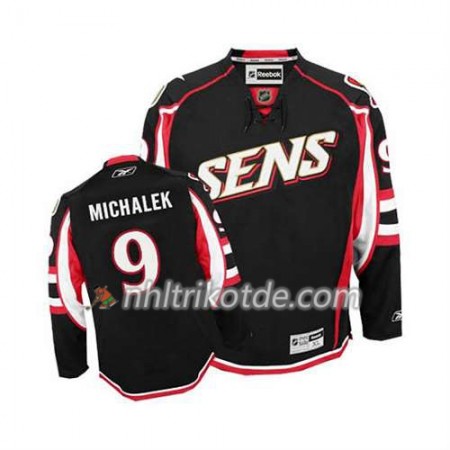 Reebok Ottawa Senators Trikot Milan Michalek #9 Ausweich Schwarz - Herren