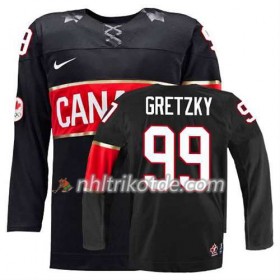 Reebok Canada Team Trikot Wayne Gretzky #99 Ausweich Schwarz - Dame