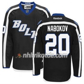 Reebok Tampa Bay Lightning Trikot Evgeni Nabokov #20 Ausweich Schwarz - Herren