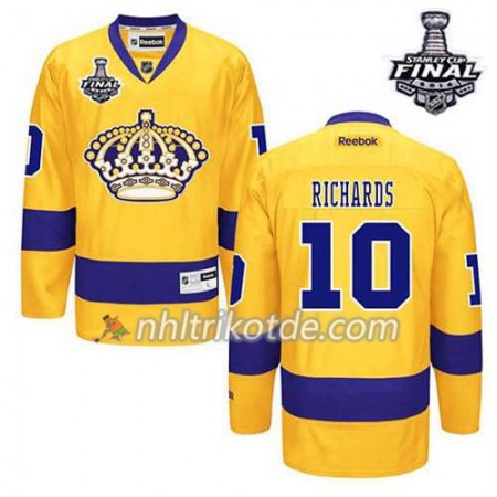 Los Angeles Kings Trikot Mike Richards #10 Ausweich Gold 2014 Stanley Cup - Kinder