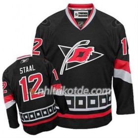 Reebok Carolina Hurricanes Trikot Eric Staal #12 Ausweich Schwarz - Herren