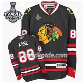 Reebok Chicago Blackhawks Trikot Patrick Kane #88 Ausweich Schwarz 2015 Stanley Cup - Herren