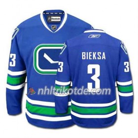 Reebok Vancouver Canucks Trikot Kevin Bieksa #3 Ausweich Blau - Herren