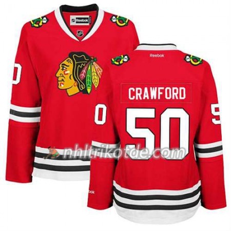 Reebok Chicago Blackhawks Trikot Corey Crawford #50 Heim Rot - Herren
