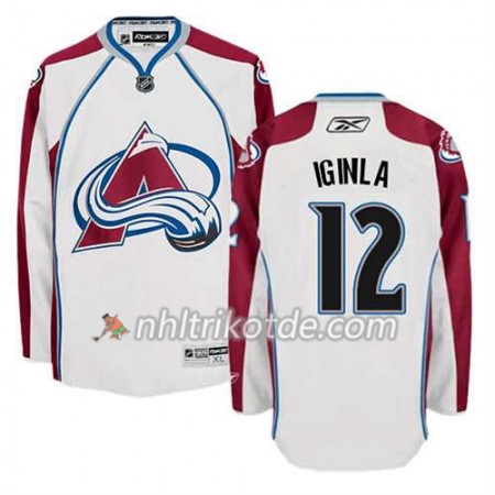 Reebok Colorado Avalanche Trikot Jarome Iginla #12 Auswärts Weiß - Herren