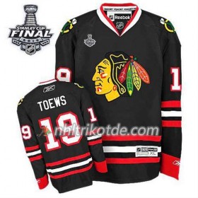 Reebok Chicago Blackhawks Trikot Jonathan Toews #19 Ausweich Schwarz 2015 Stanley Cup - Dame