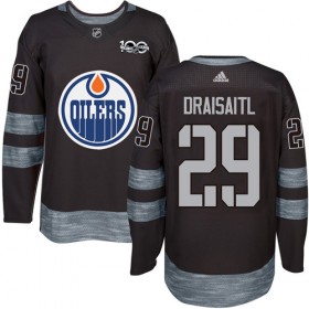Reebok Edmonton Oilers Trikot Leon Draisaitl #29 Premier Schwarz 1917-2017 100th Anniversary - Herren