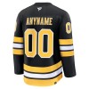 Boston Bruins Trikot Custom Fanatics Premium 2025-26 Schwarz Heim - Herren