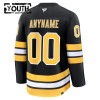 Boston Bruins Trikot Custom Fanatics Premium 2025-26 Schwarz Heim - Kinder