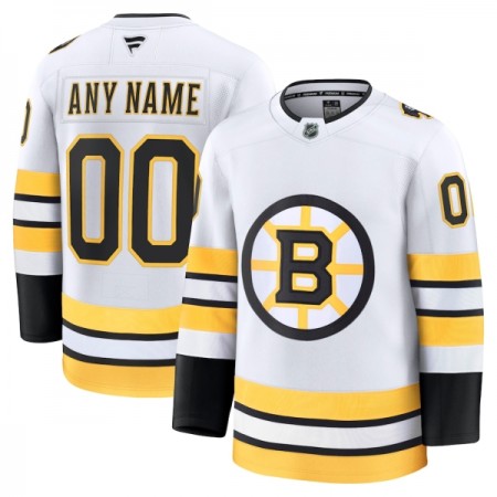 Boston Bruins Trikot Custom Fanatics Premium 2025-26 Weiss Auswärts - Herren Boston Bruins Trikot Custom Fanatics Premium 2025-26 Weiss Auswärts - Herren