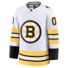 Boston Bruins Trikot Custom Fanatics Premium 2025-26 Weiss Auswärts - Herren