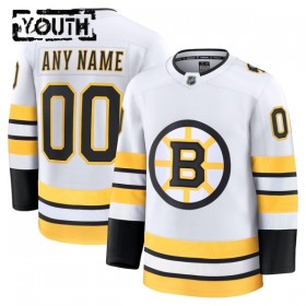 Boston Bruins Trikot Custom Fanatics Premium 2025-26 Weiss Auswärts - Kinder