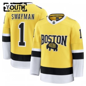 Boston Bruins Trikot Fanatics NHL Stadium Series Premium Jeremy Swayman 2025-26 Gold - Kinder