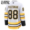 Boston Bruins Trikot Fanatics Premium David Pastrnak 2025-26 Weiss Auswärts - Kinder