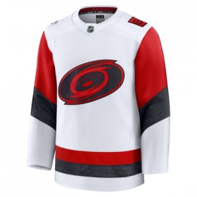 Carolina Hurricanes Trikot Custom Fanatics Premium 2025-26 Weiss Auswärts - Herren