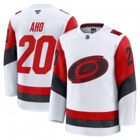 Carolina Hurricanes Trikot Fanatics Premium Sebastian Aho 2025-26 Weiss Auswärts - Herren