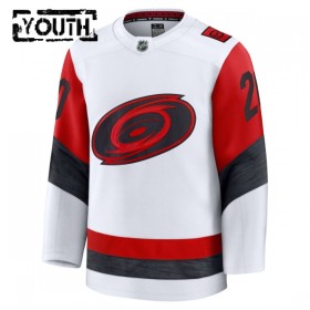 Carolina Hurricanes Trikot Fanatics Premium Sebastian Aho 2025-26 Weiss Auswärts - Kinder