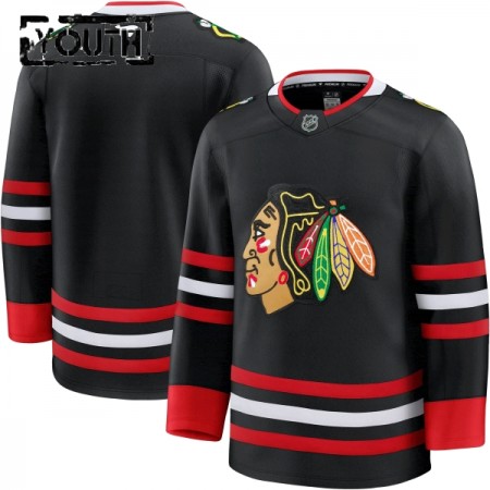 Chicago Blackhawks Trikot Custom Fanatics Premium 2025-26 Schwarz Ausweich - Kinder Chicago Blackhawks Trikot Custom Fanatics Premium 2025-26 Schwarz Ausweich - Kinder