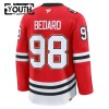Chicago Blackhawks Trikot Fanatics Centennial Premium Connor Bedard 2025-26 Rot - Kinder