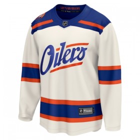 Edmonton Oilers Trikot Custom Fanatics Premium 2025-26 Weiss Ausweich - Herren
