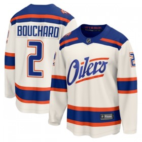 Edmonton Oilers Trikot Fanatics Premium Evan Bouchard 2025-26 Weiss Ausweich - Herren