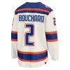Edmonton Oilers Trikot Fanatics Premium Evan Bouchard 2025-26 Weiss Ausweich - Herren