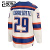 Edmonton Oilers Trikot Fanatics Premium Leon Draisaitl 2025-26 Weiss Ausweich - Kinder