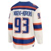 Edmonton Oilers Trikot Fanatics Premium Ryan Nugent-Hopkins 2025-26 Weiss Ausweich - Herren
