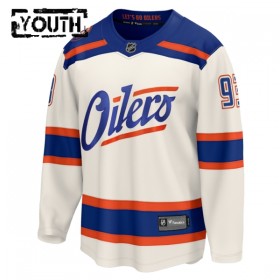 Edmonton Oilers Trikot Fanatics Premium Ryan Nugent-Hopkins 2025-26 Weiss Ausweich - Kinder
