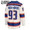 Edmonton Oilers Trikot Fanatics Premium Ryan Nugent-Hopkins 2025-26 Weiss Ausweich - Kinder