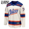 Edmonton Oilers Trikot Fanatics Premium Stuart Skinner 2025-26 Weiss Ausweich - Kinder