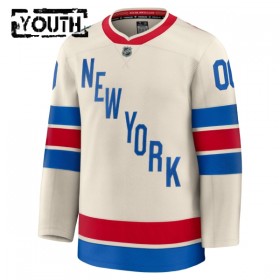 New York Rangers Trikot Custom Fanatics Premium 2025-26 Weiss Winter Classic - Kinder